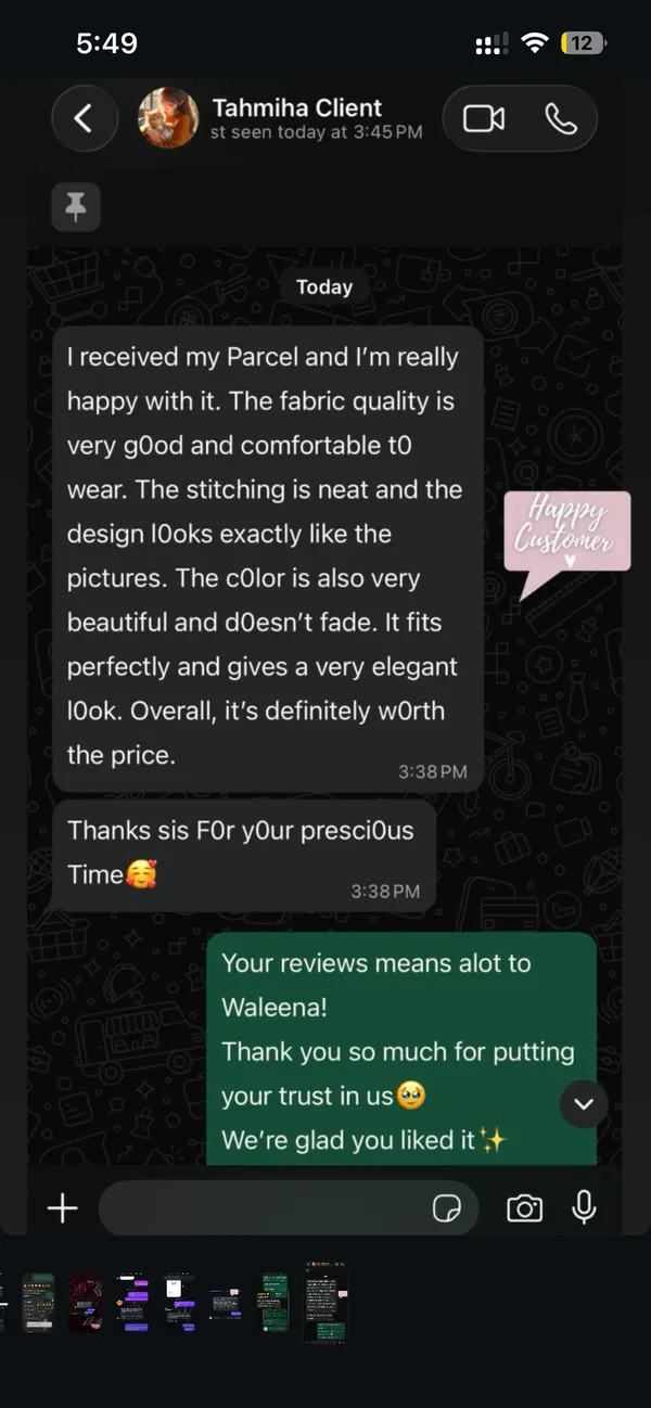 Customer review